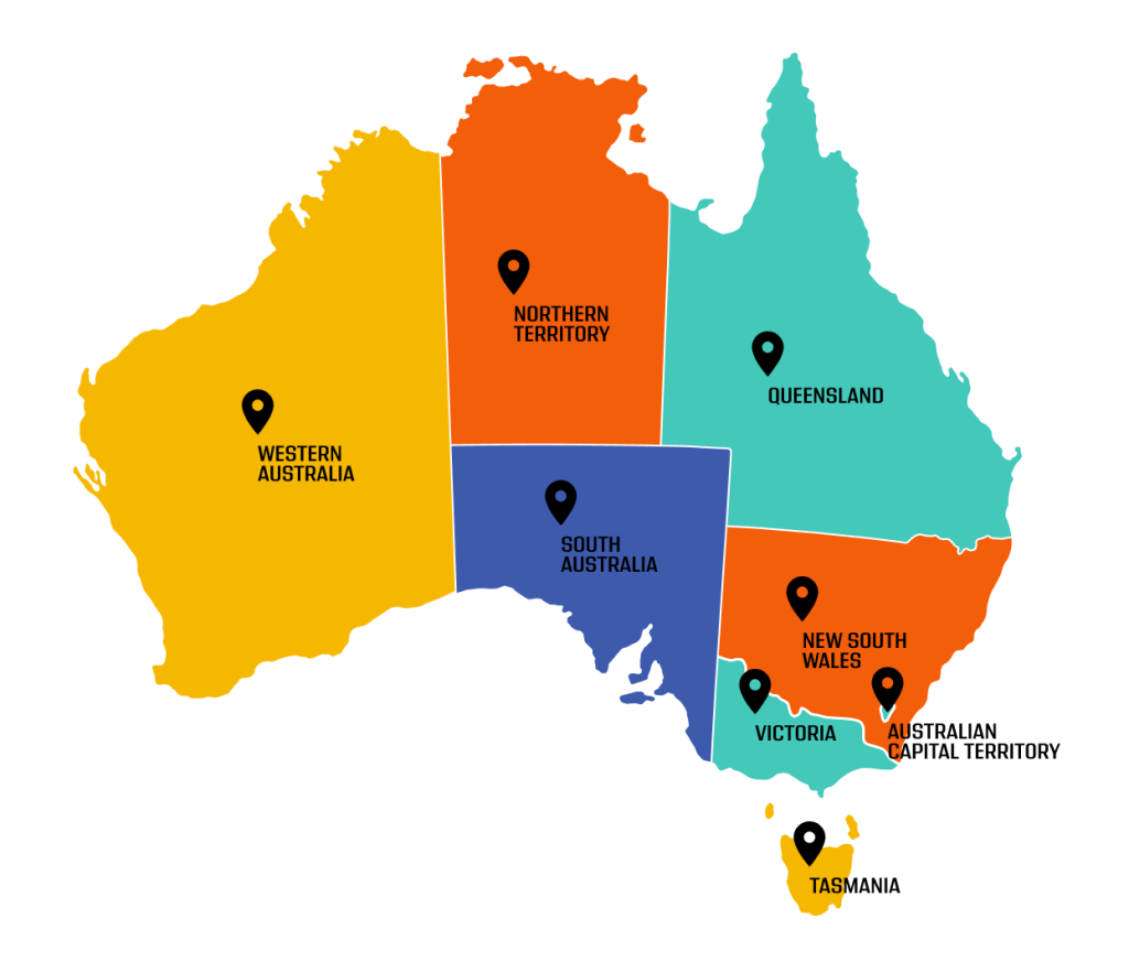 Siteguard System Coverage - australian-map